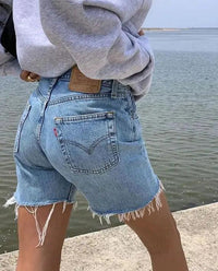 Cut Creek - Levi's Denim Cut-Off Shorts, Hand Distressed