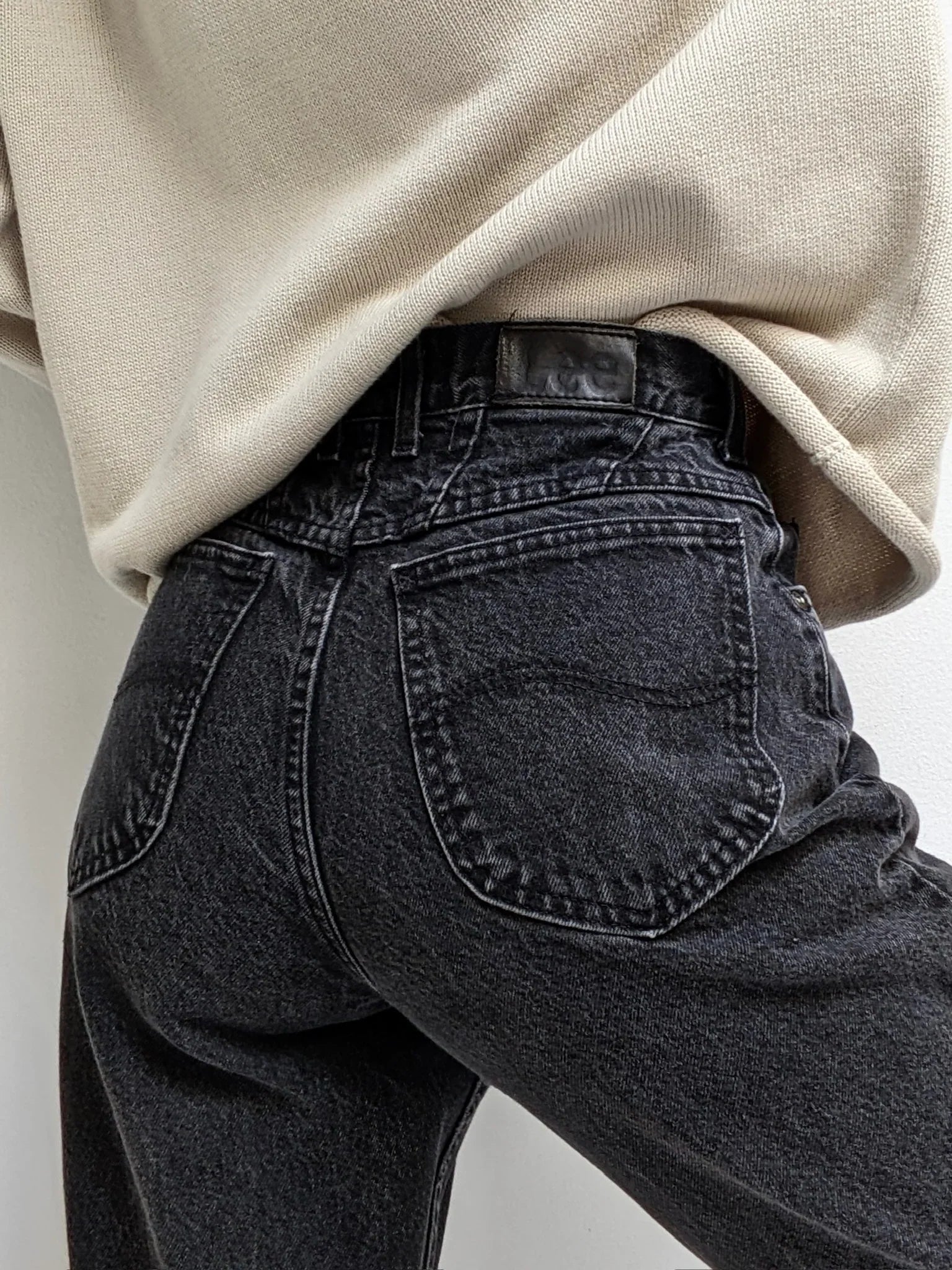 Desert Worn - Lee Rider Denim Jeans, Hand Distressed