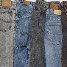 Desert Worn - Lee Rider Denim Jeans, Hand Distressed