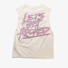 Ghost - Vintage Band Crop Tank, Bleach Washed