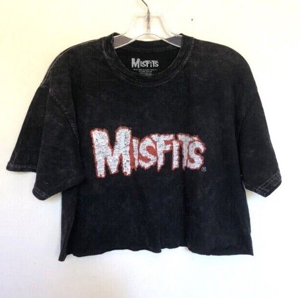 Ghost - Vintage Band Crop Tee, Bleach Washed