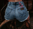 Cut Creek - Wrangler Denim Cut-Off Shorts, Hand Distressed