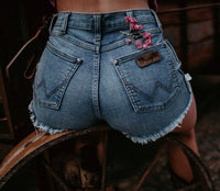 Cut Creek - Wrangler Denim Cut-Off Shorts, Hand Distressed