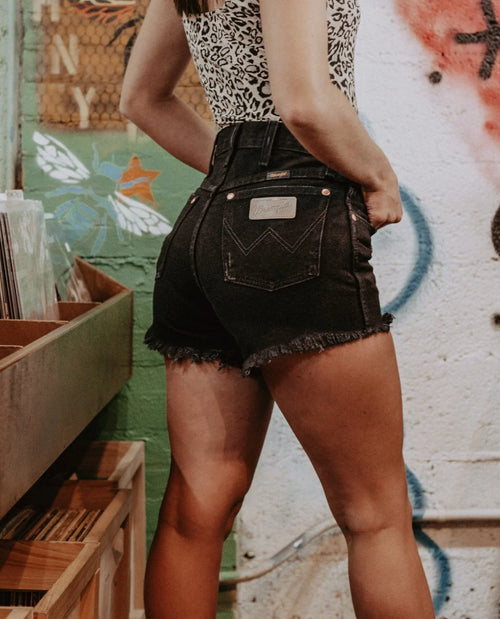 Cut Creek - Wrangler Denim Cut-Off Shorts, Hand Distressed